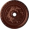 Ekena Millwork Palmetto Ceiling Medallion (Canopies up to 7 5/8"), 31 1/2"OD x 3 5/8"ID x 1 3/4"P, Antique Copper CM31PMACS - alternate 1